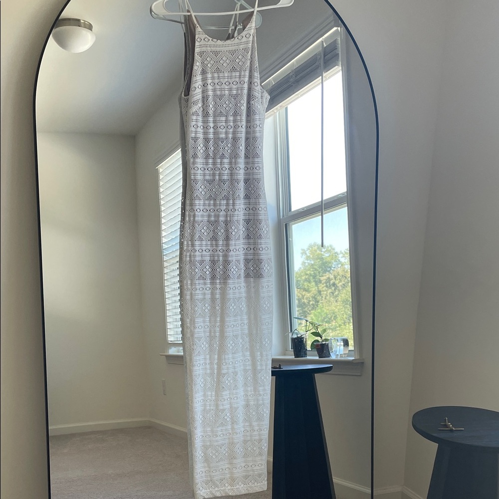 White Lace Maxi Dress